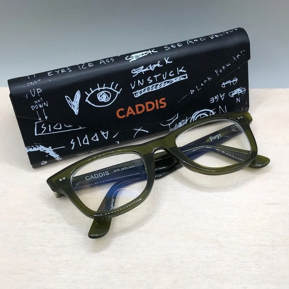 Caddis Porgy Backstage Rx Glasses FRAMES ONLY Heritage Green 50-23-145 UNISEX